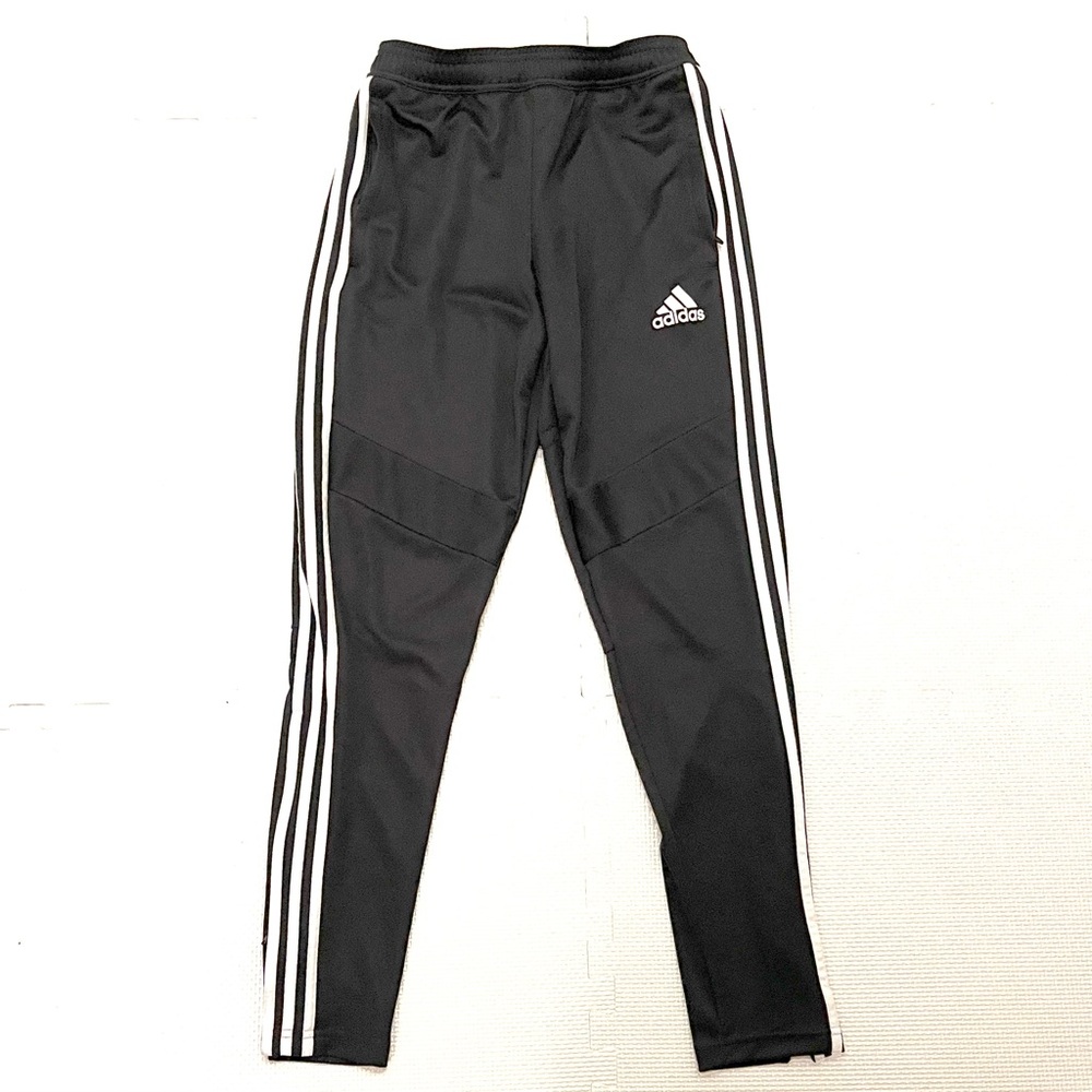 Adidas Track Pants Black Zip Ankle Men’s Size S